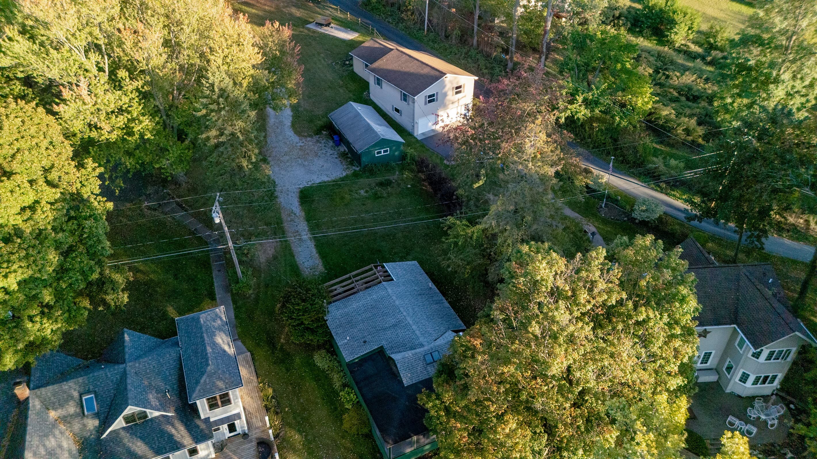 Aerial view of the property 