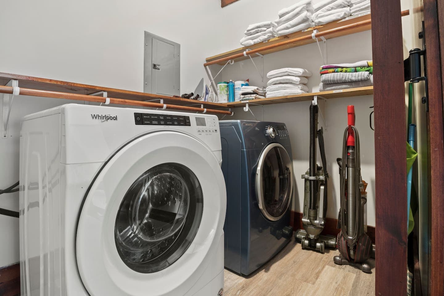 Laundry room with washer and dryer