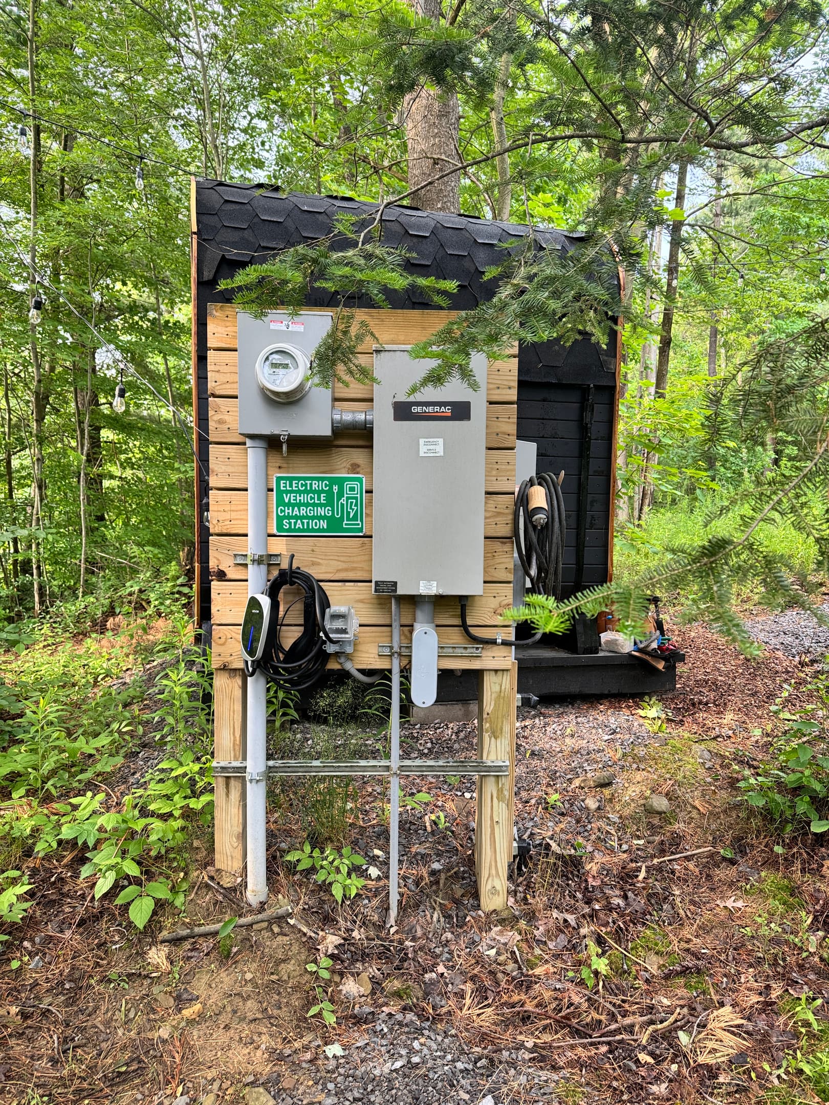 Level 2 electric vehicle charging station