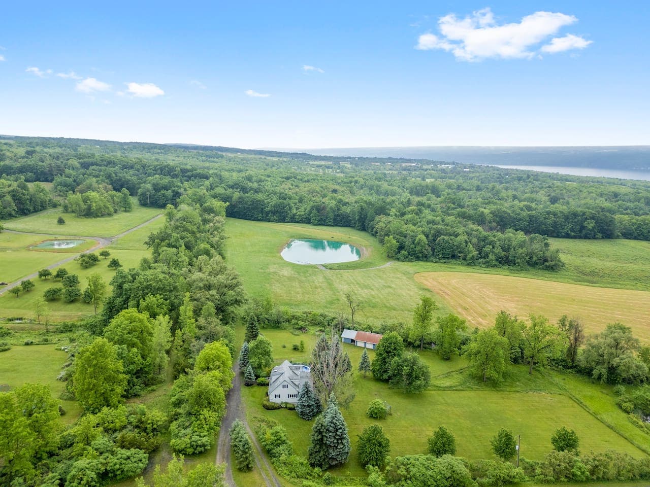 Countryside views from the property
