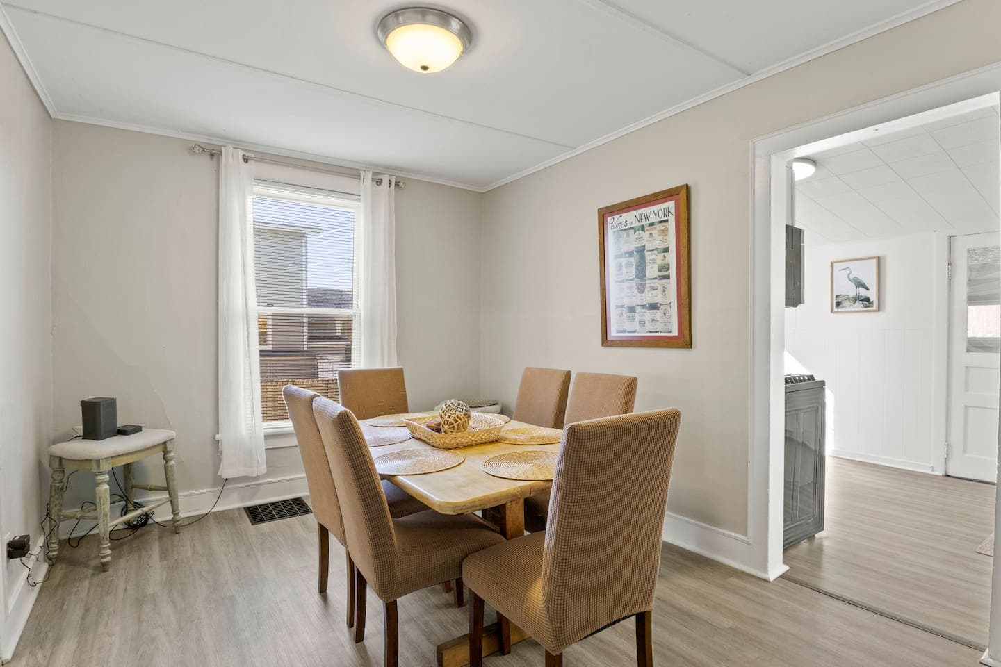 Dining area beside the kitchen