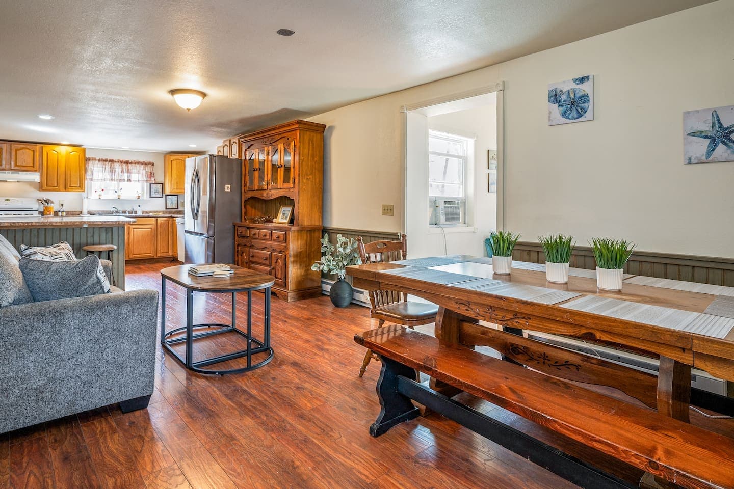 Dining table beside the kitchen