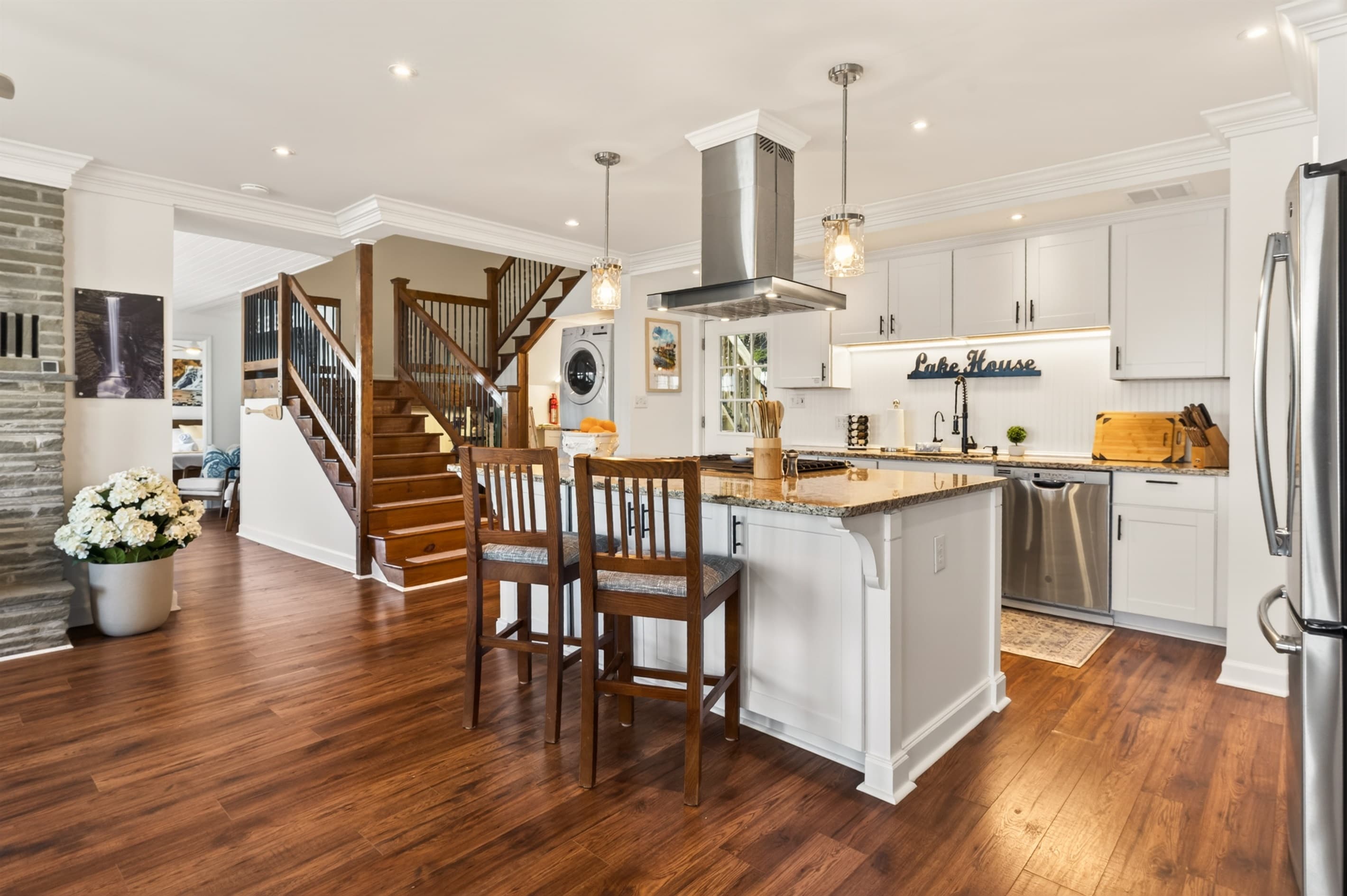 Bright kitchen with central island