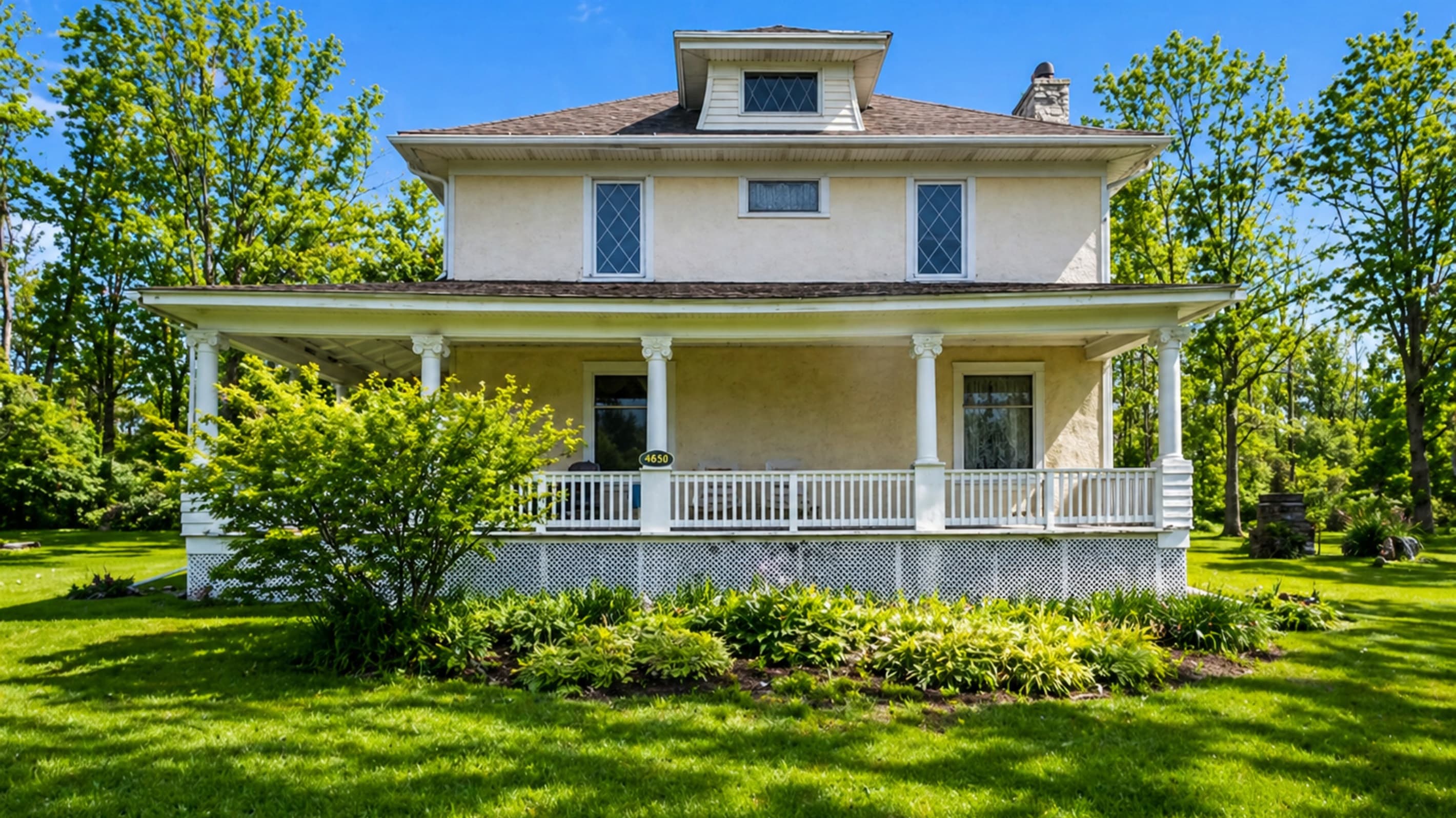 Front exterior with covered porch