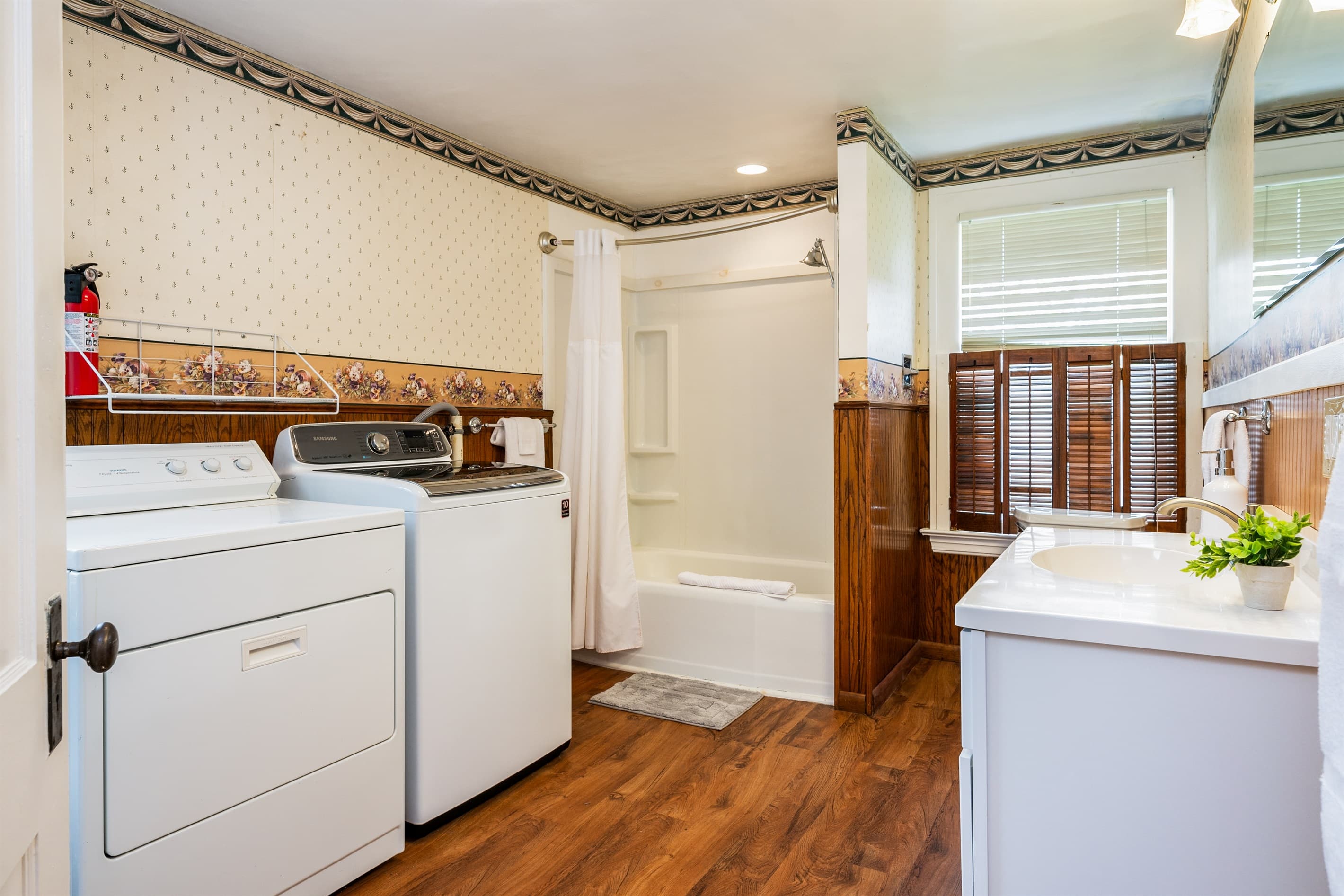 Laundry area with washer and dryer