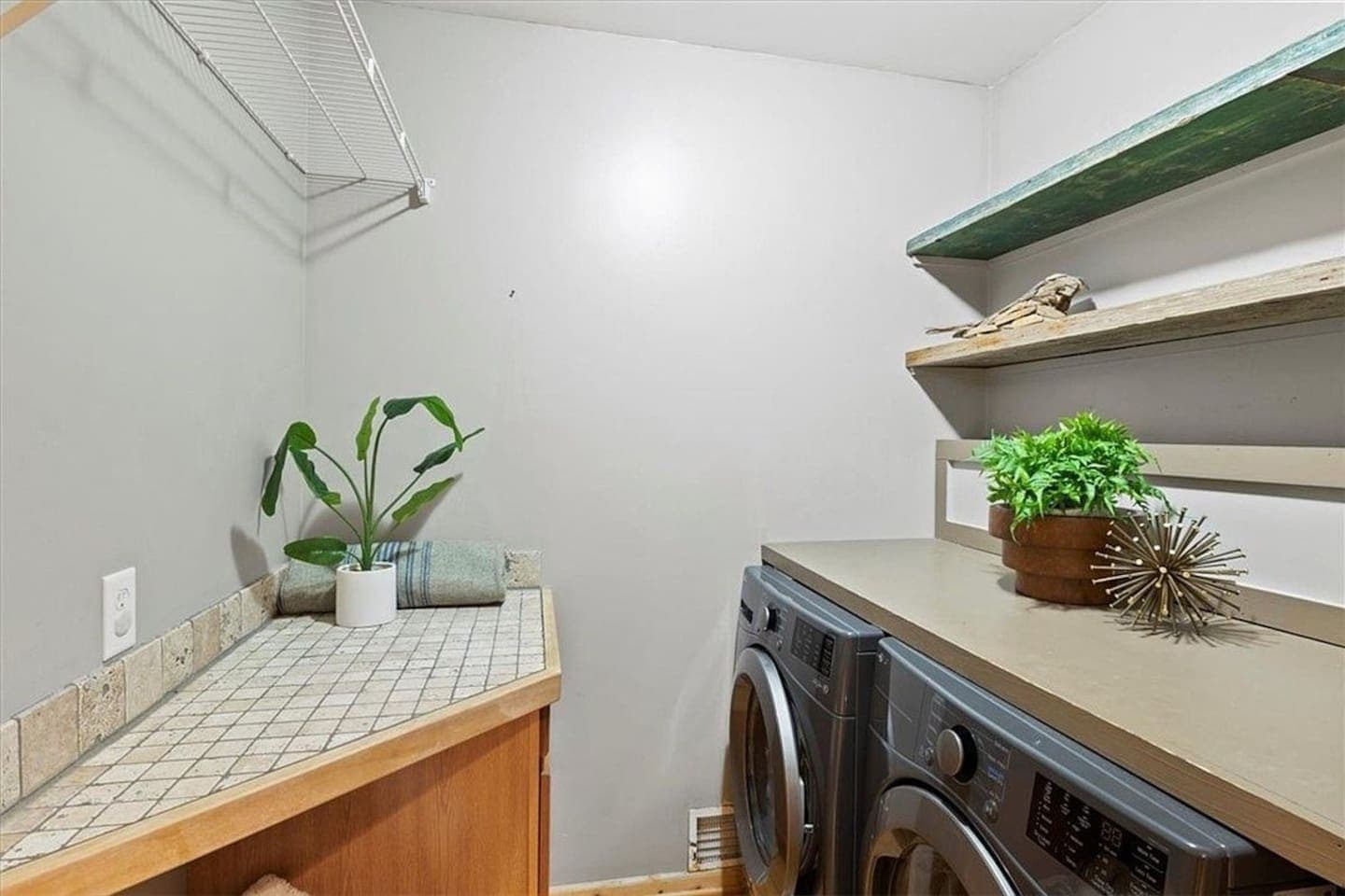Laundry room with washer and dryer