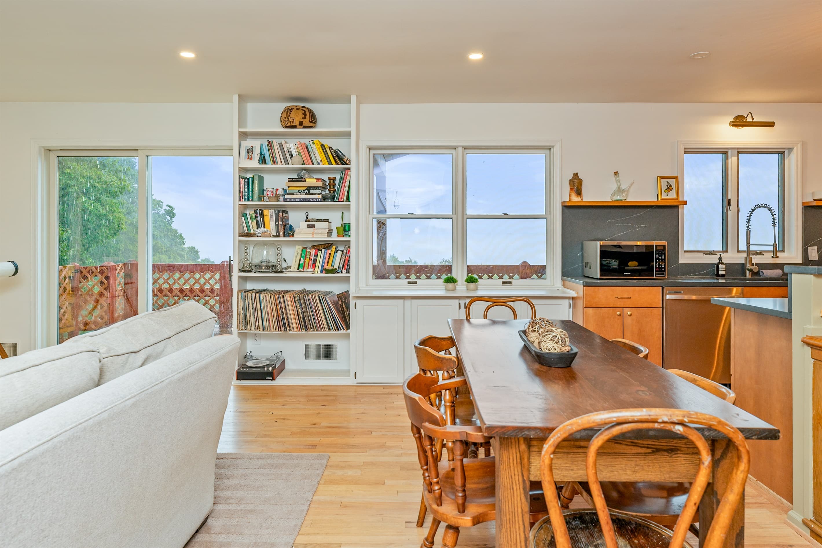 Open kitchen and living space