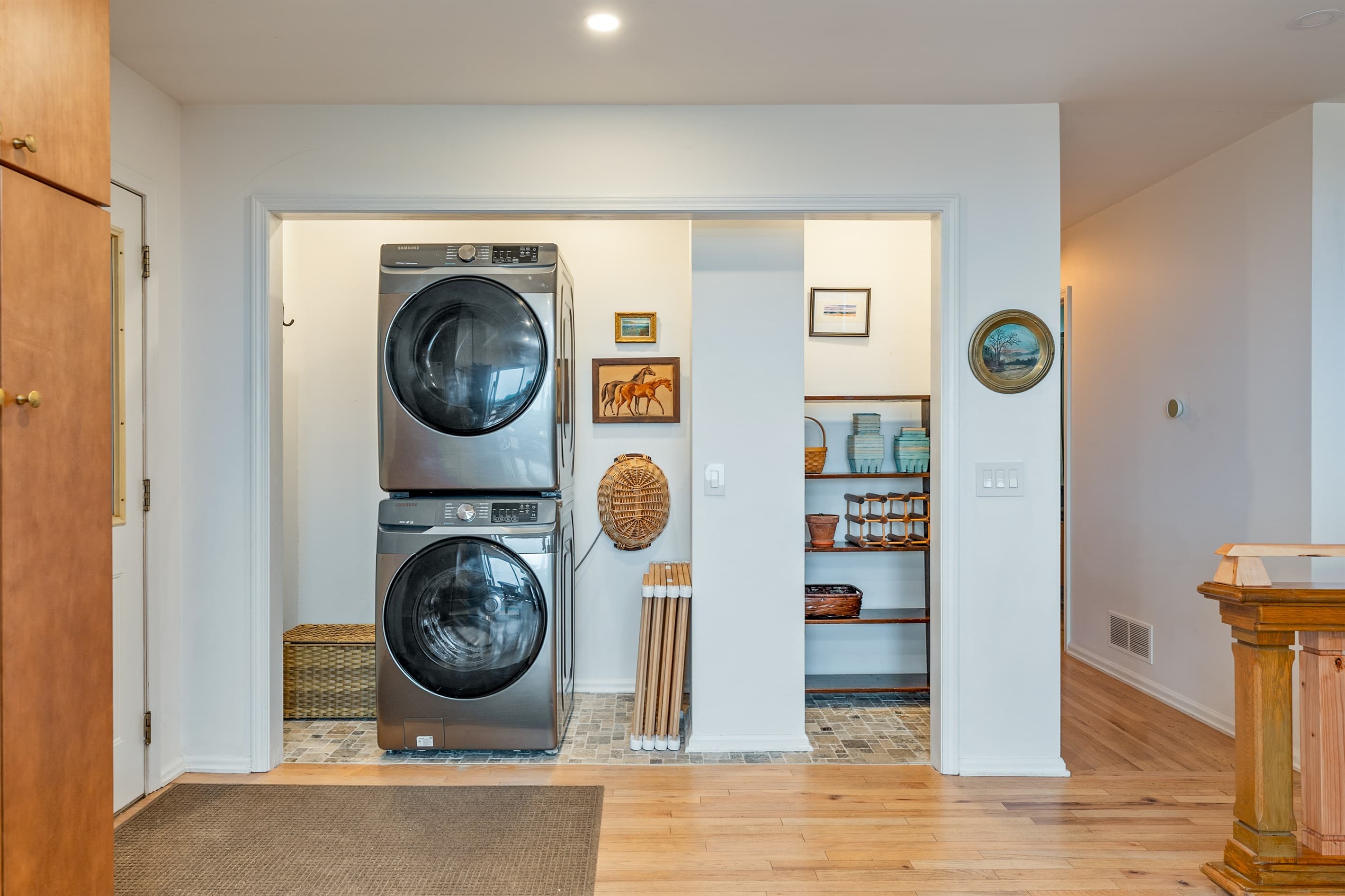 Front-loading washer and dryer