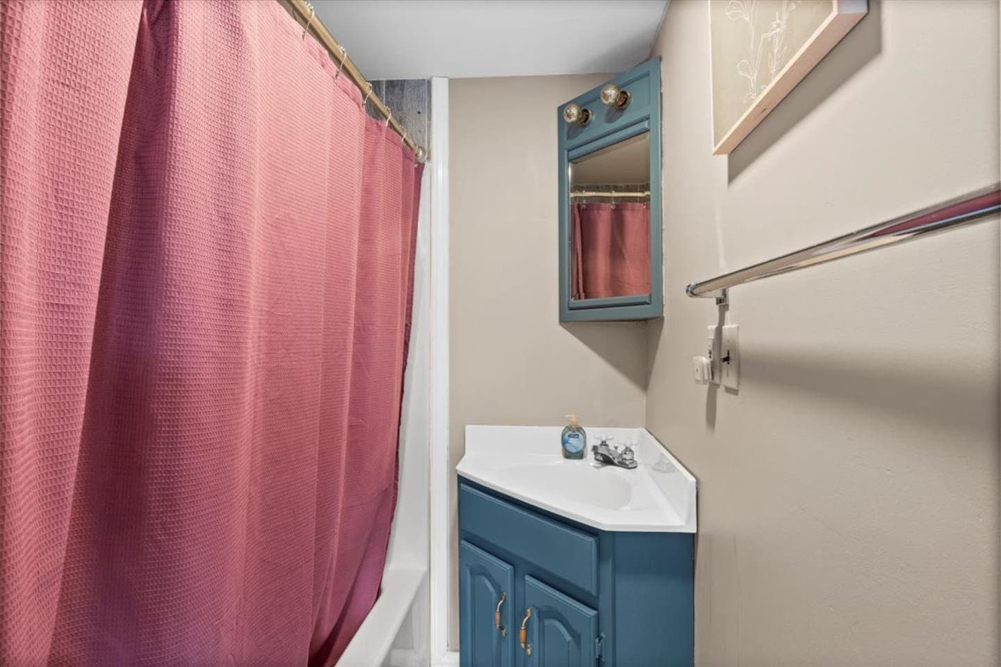 Full bathroom with tub 