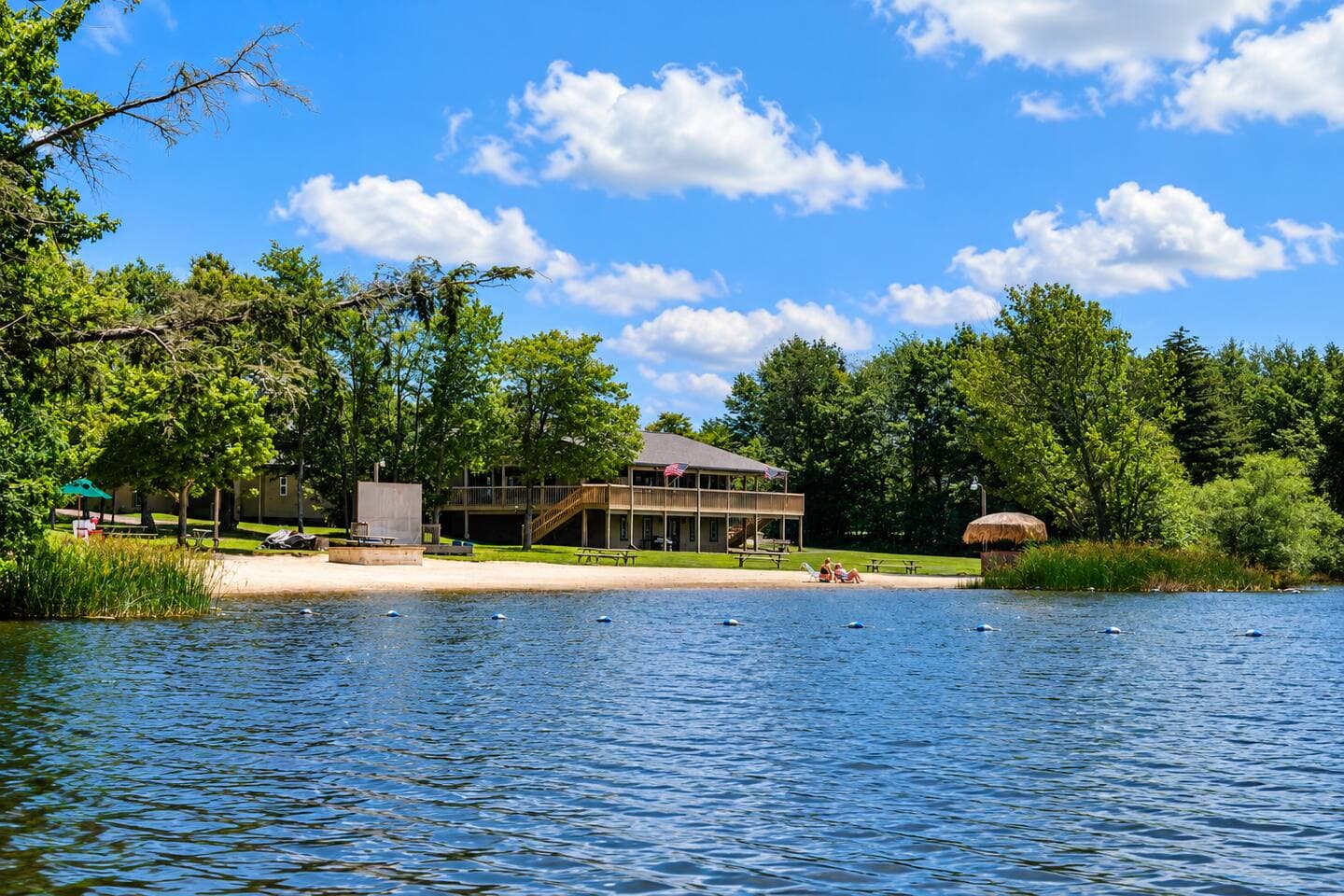 A peaceful home base with seasonal community amenities nearby.