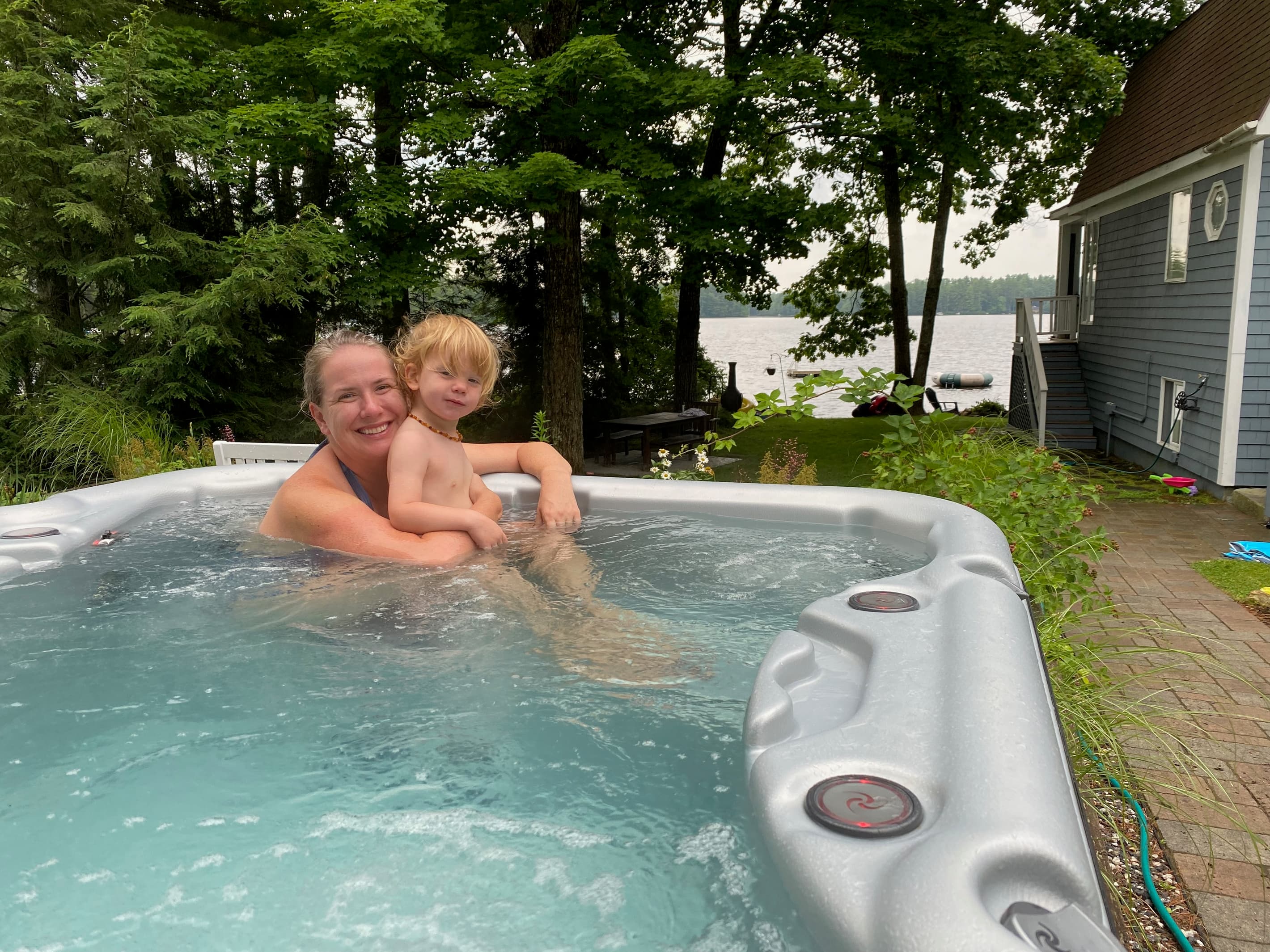 Lake View Hot Tub