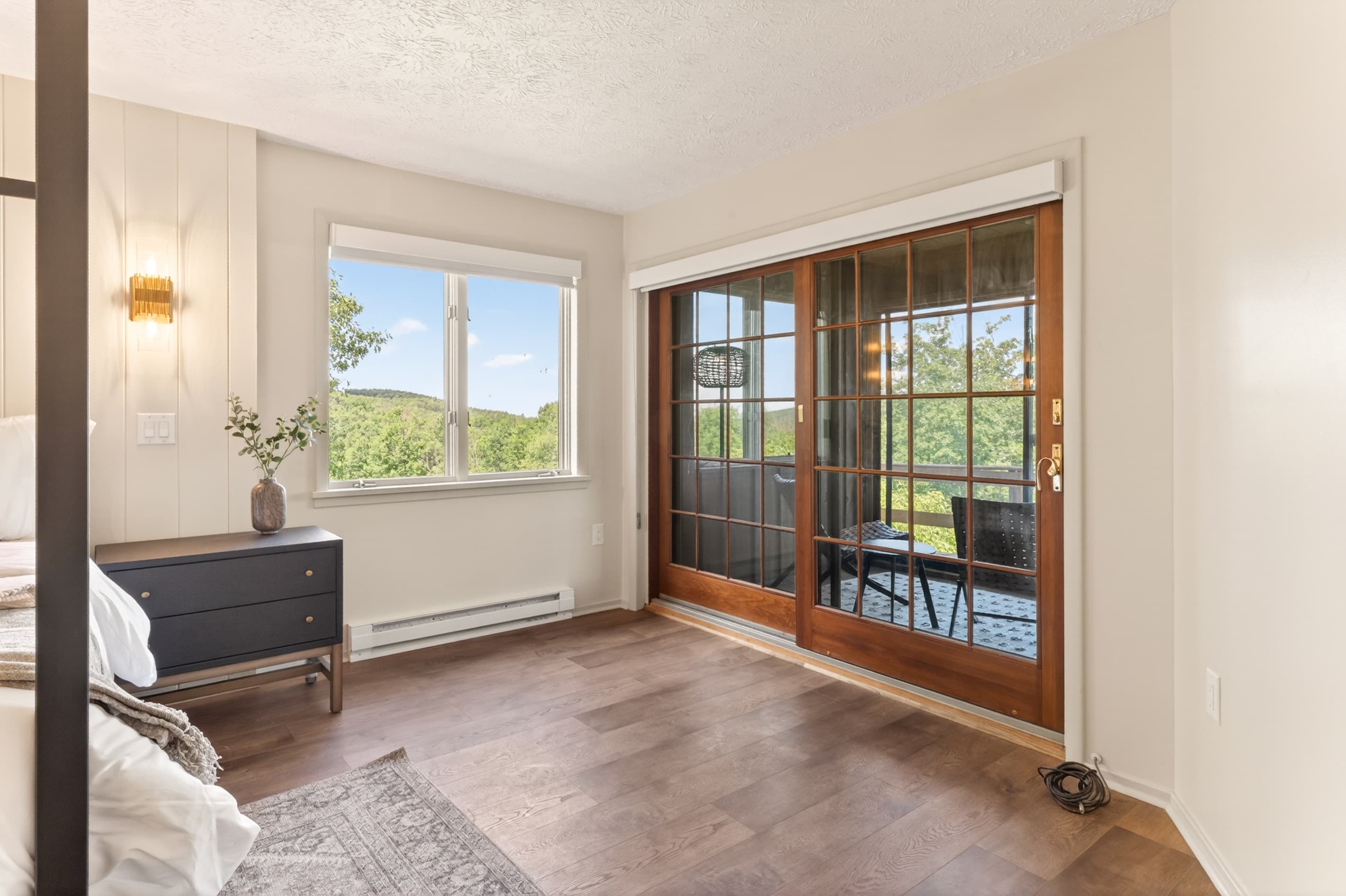 Bedroom with direct balcony access