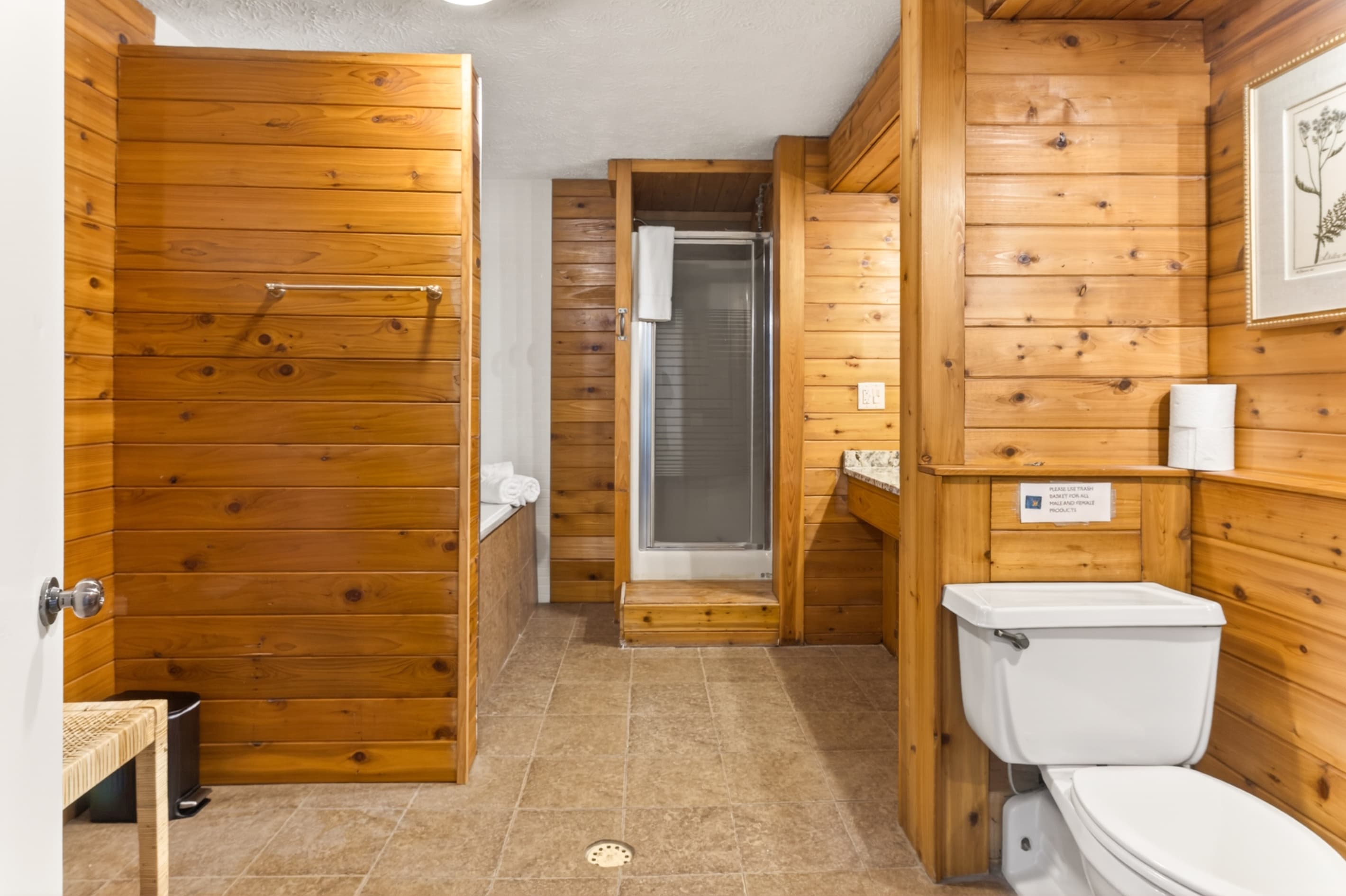 Bathroom with walk-in shower
