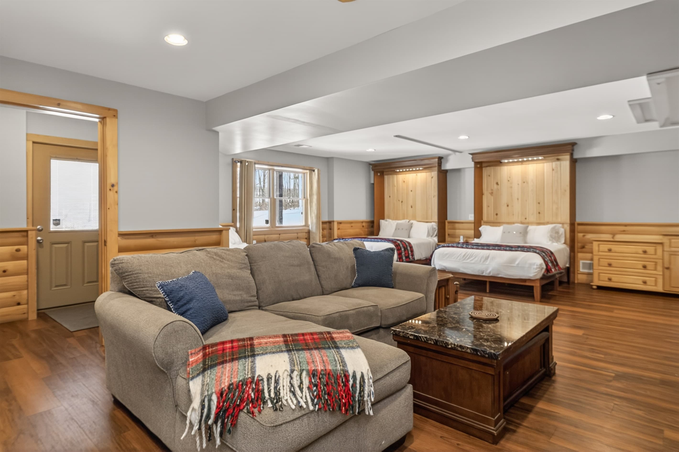 Living room with sectional sofa