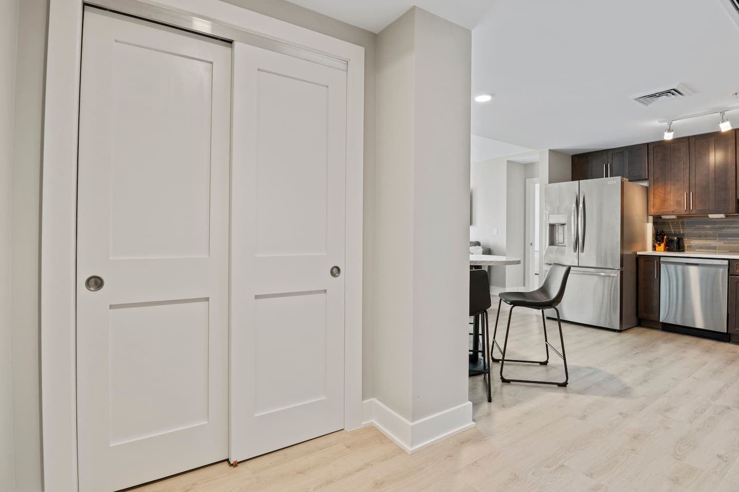 Entry hallway leading toward the living room