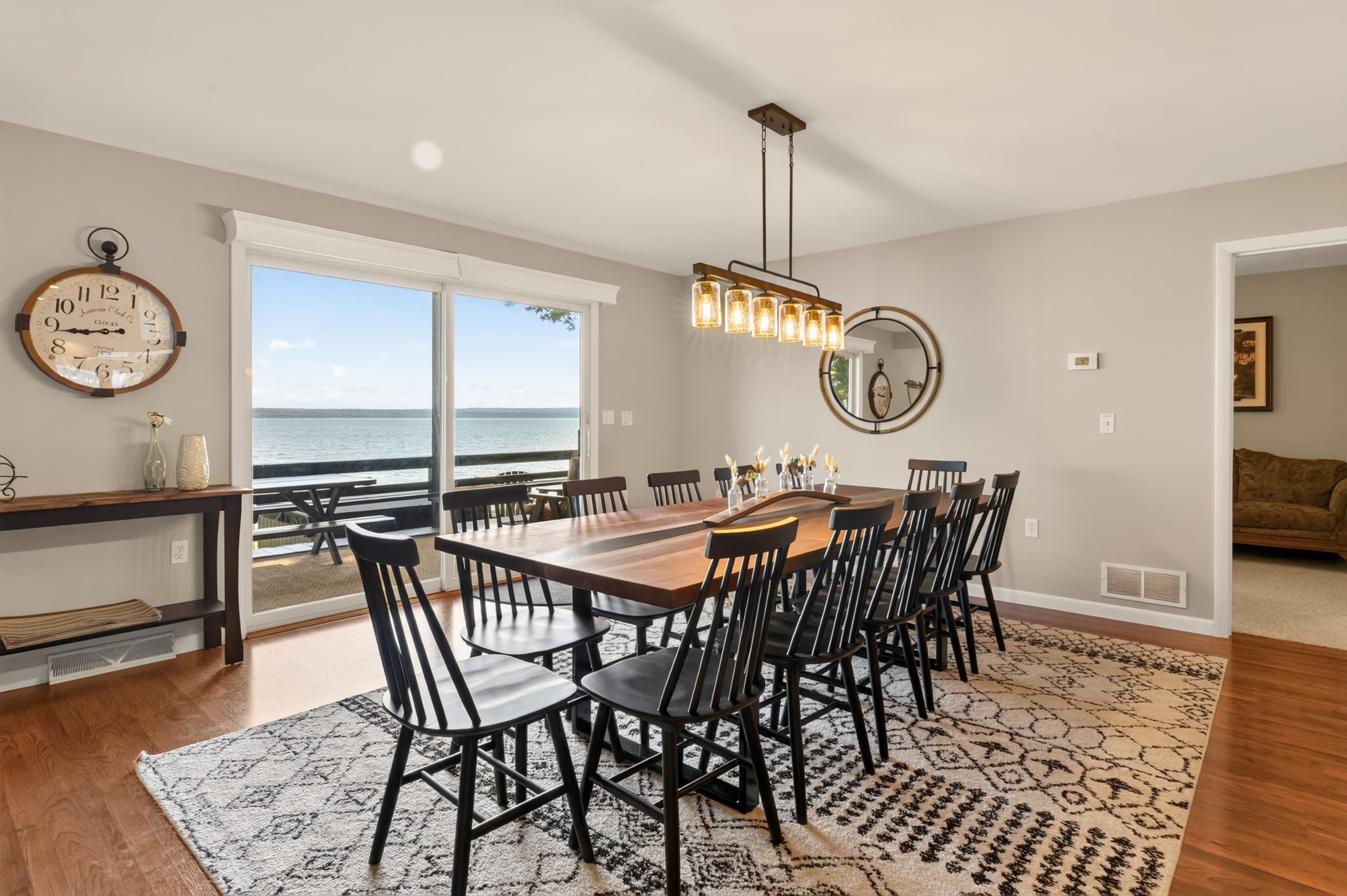 Dining area with direct deck access