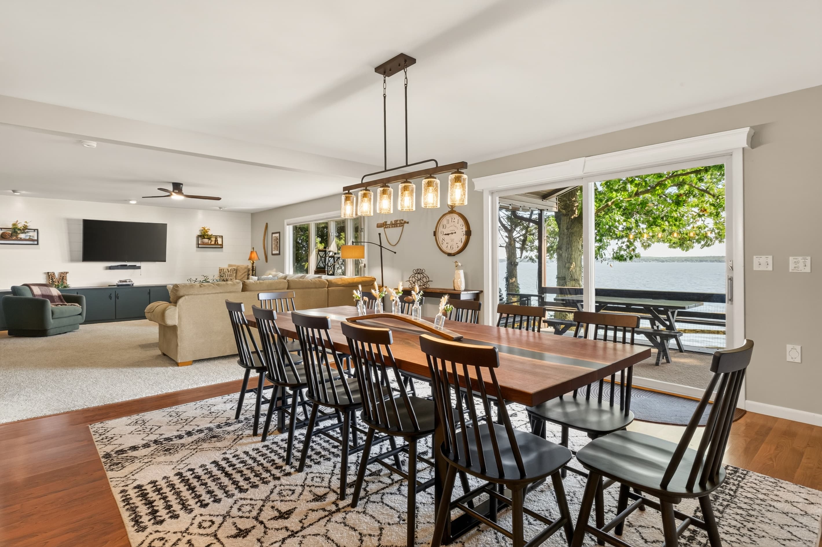 Dining table with seating for ten