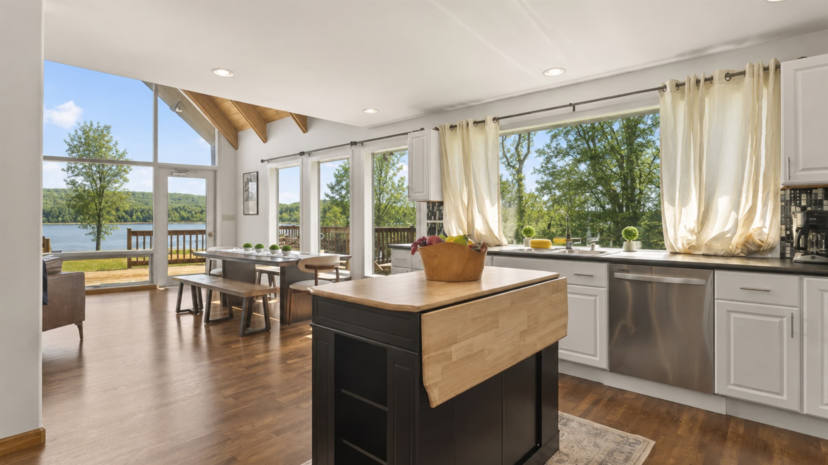 Full kitchen with generous counter space