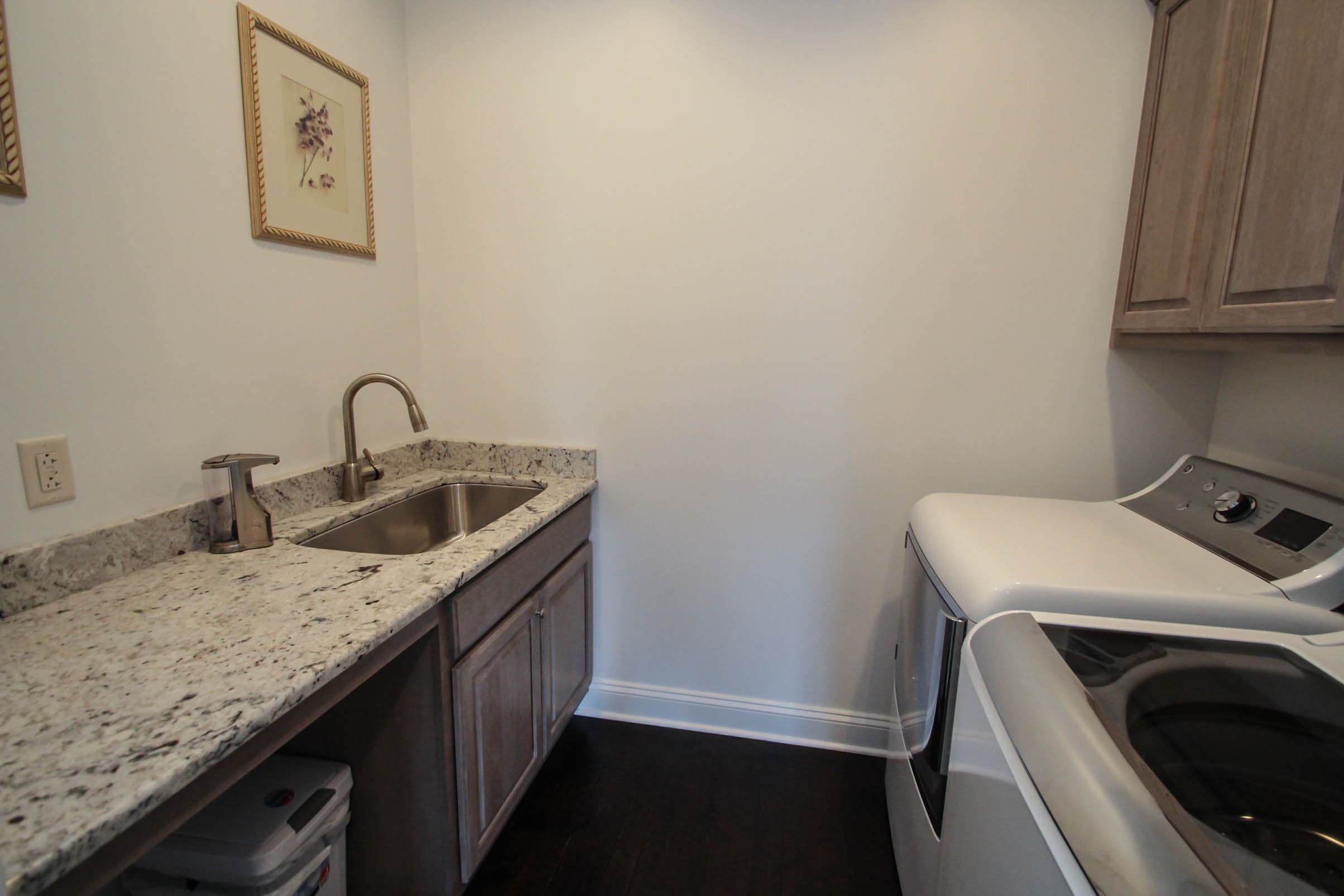 Laundry room with sink and countertop