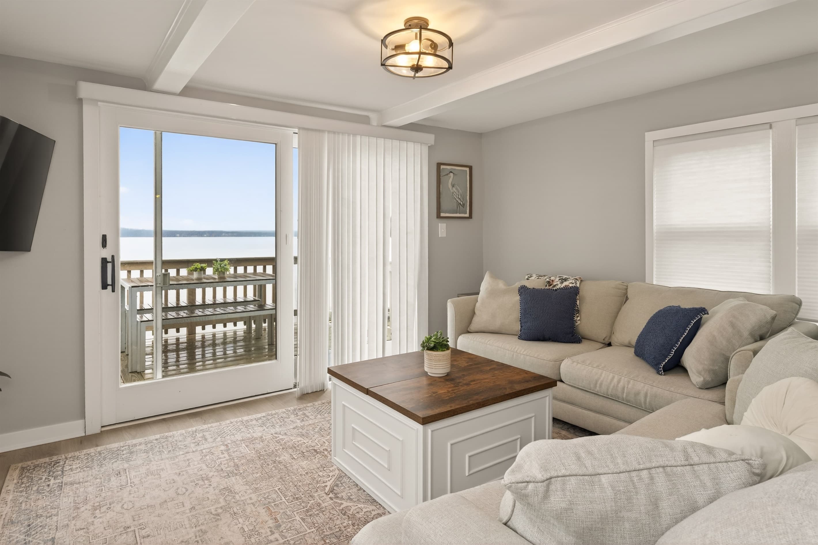 Living room with balcony access