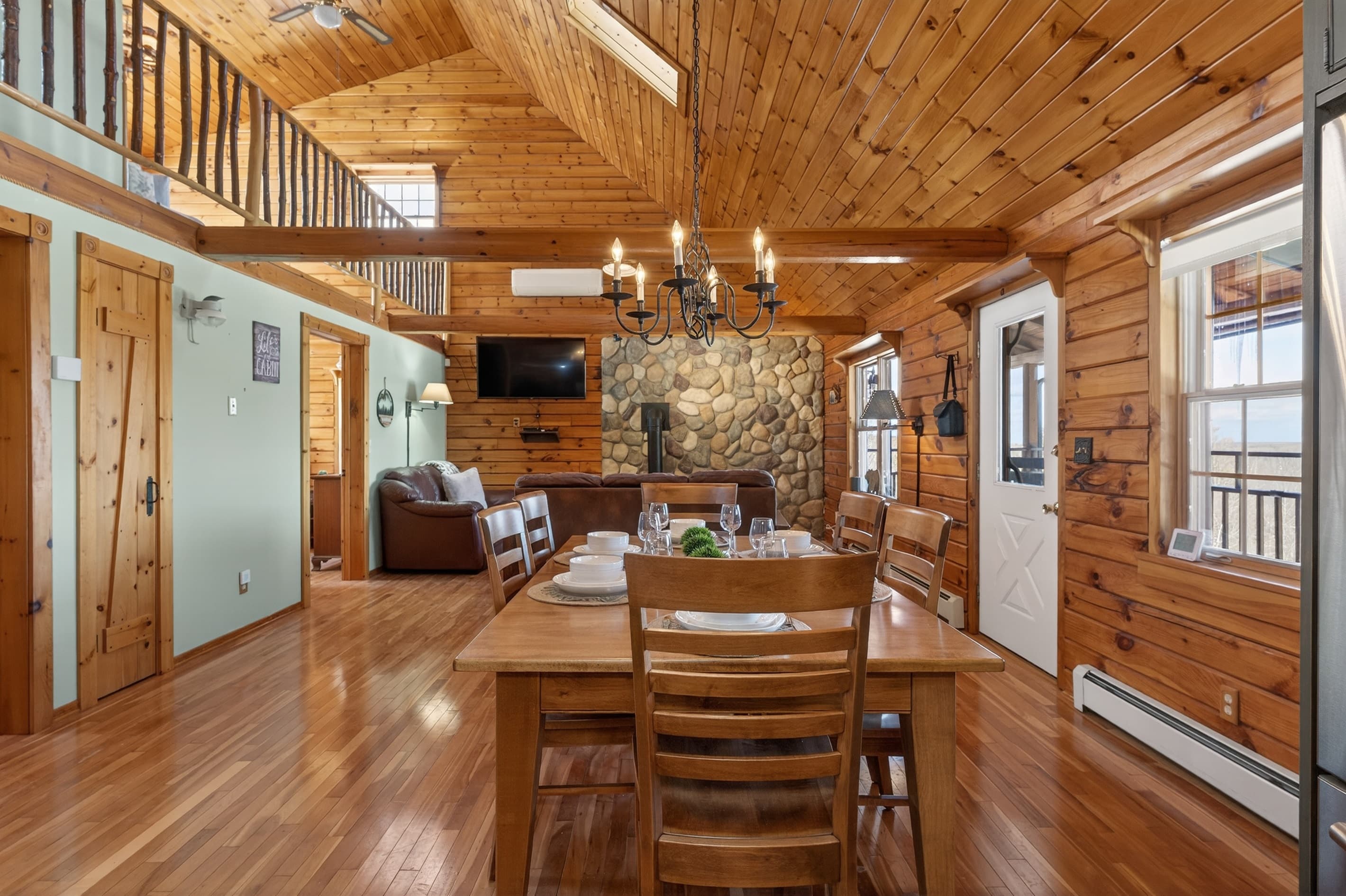 Dining space leading toward the living area