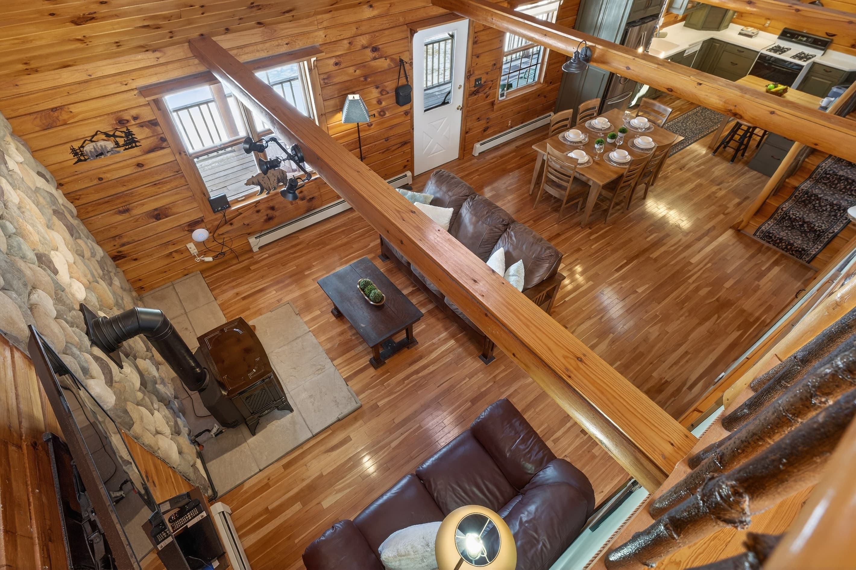 Overhead view of the living space