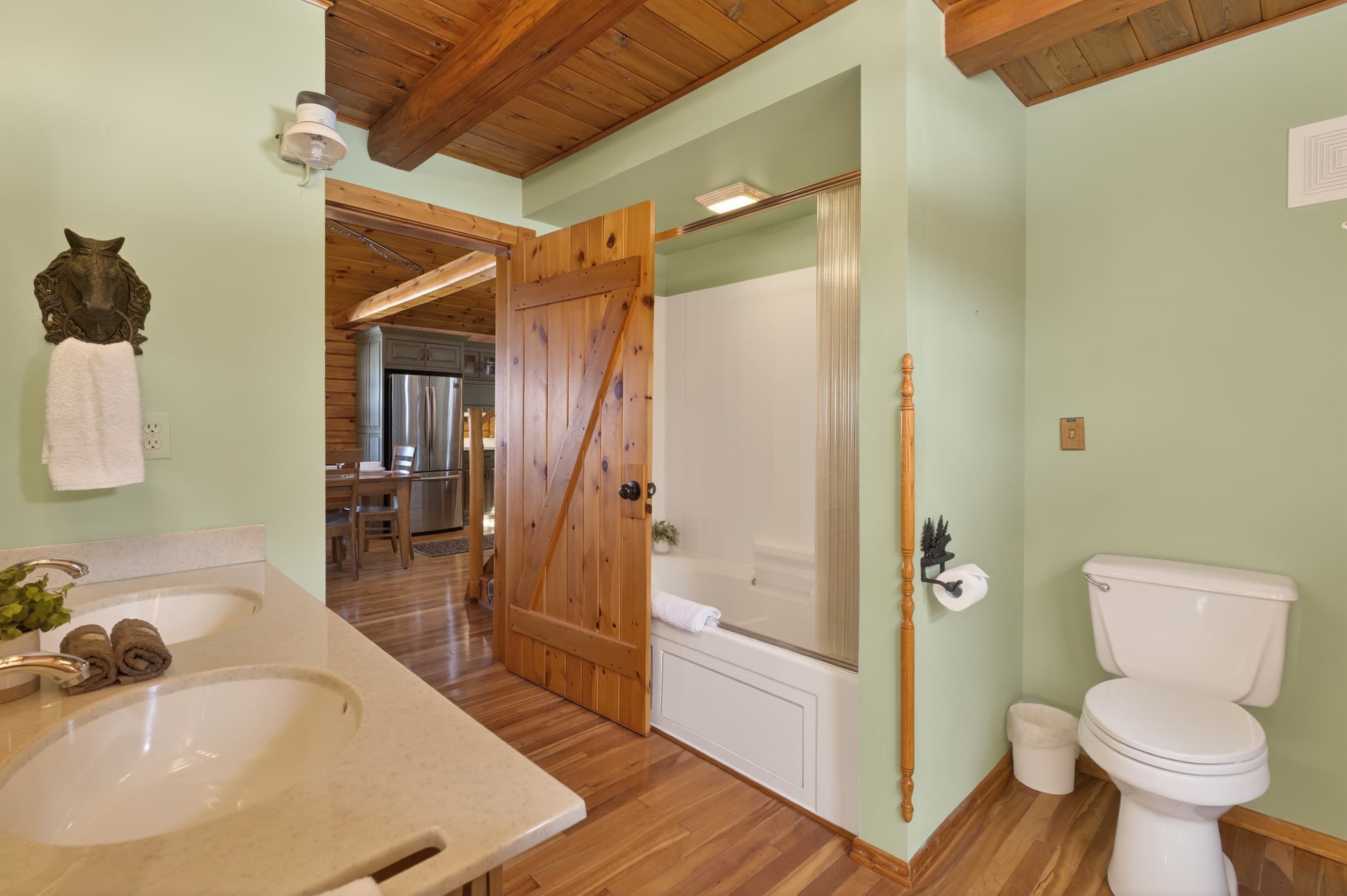Bathroom with toilet and shower 