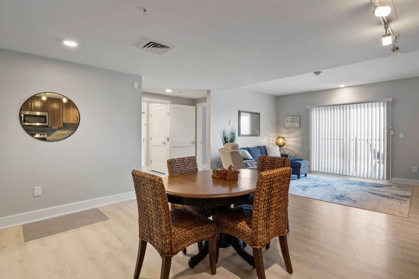Dining area with seating for four
