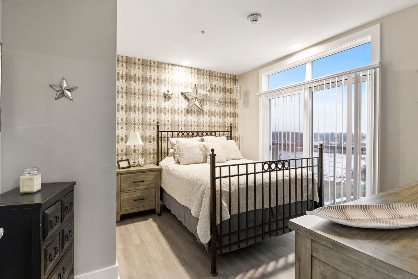 Bedroom with full-size bed