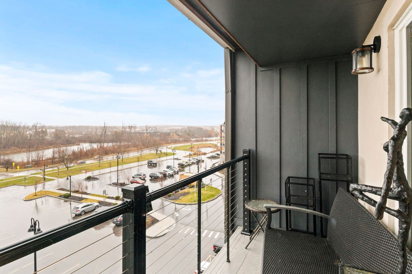 Private balcony overlooking the surrounding area
