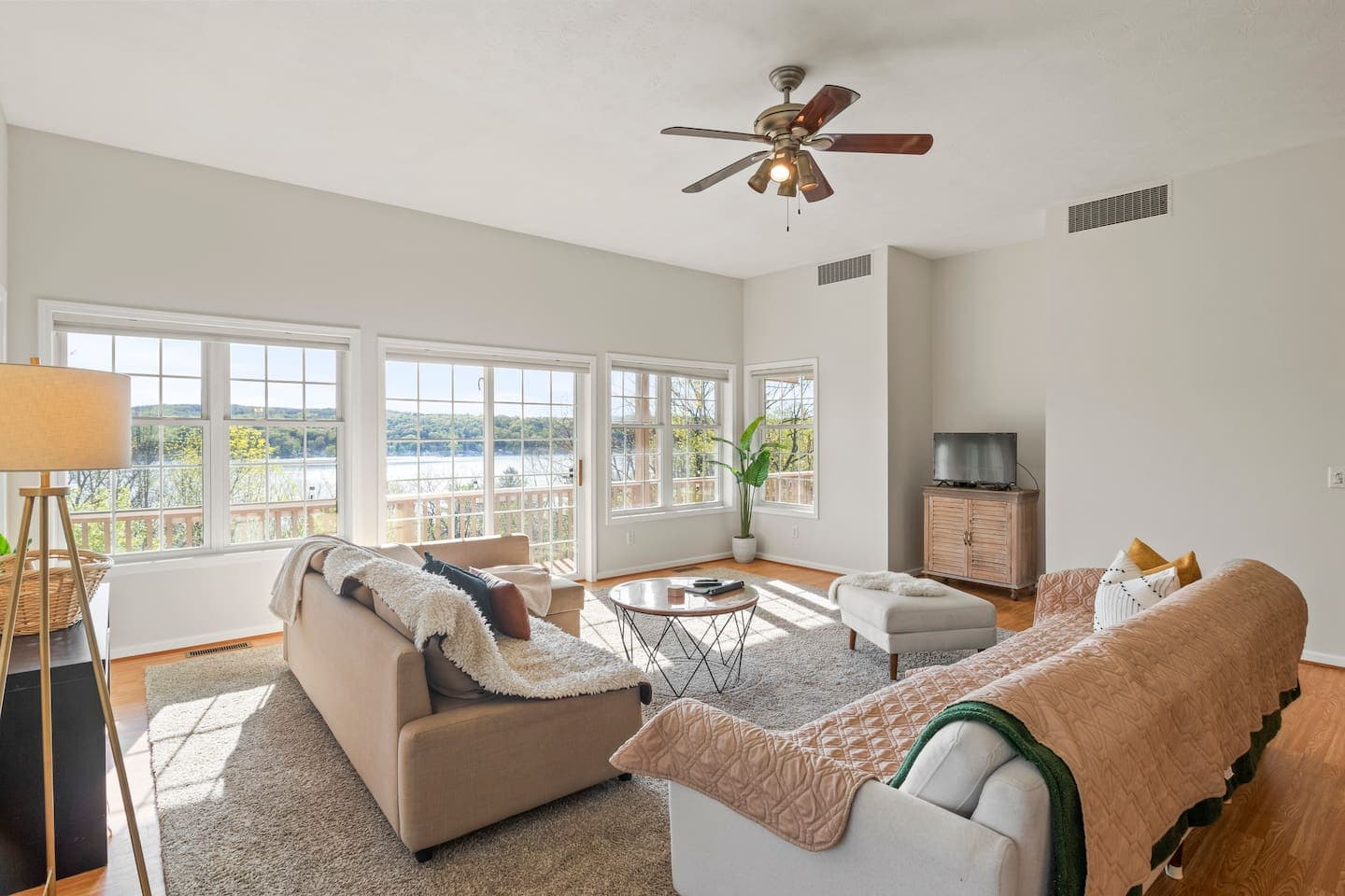 Living room with panoramic windows
