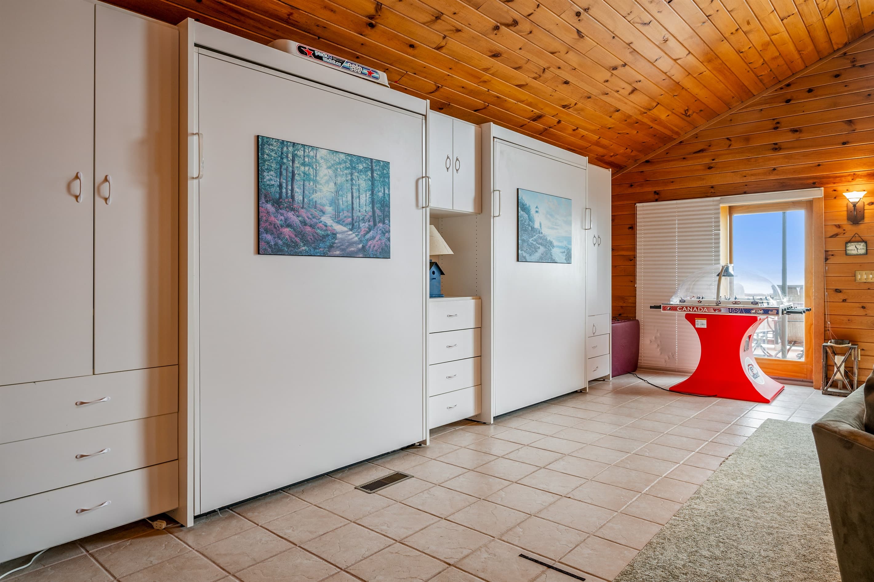 Additional sleeping area within the living room