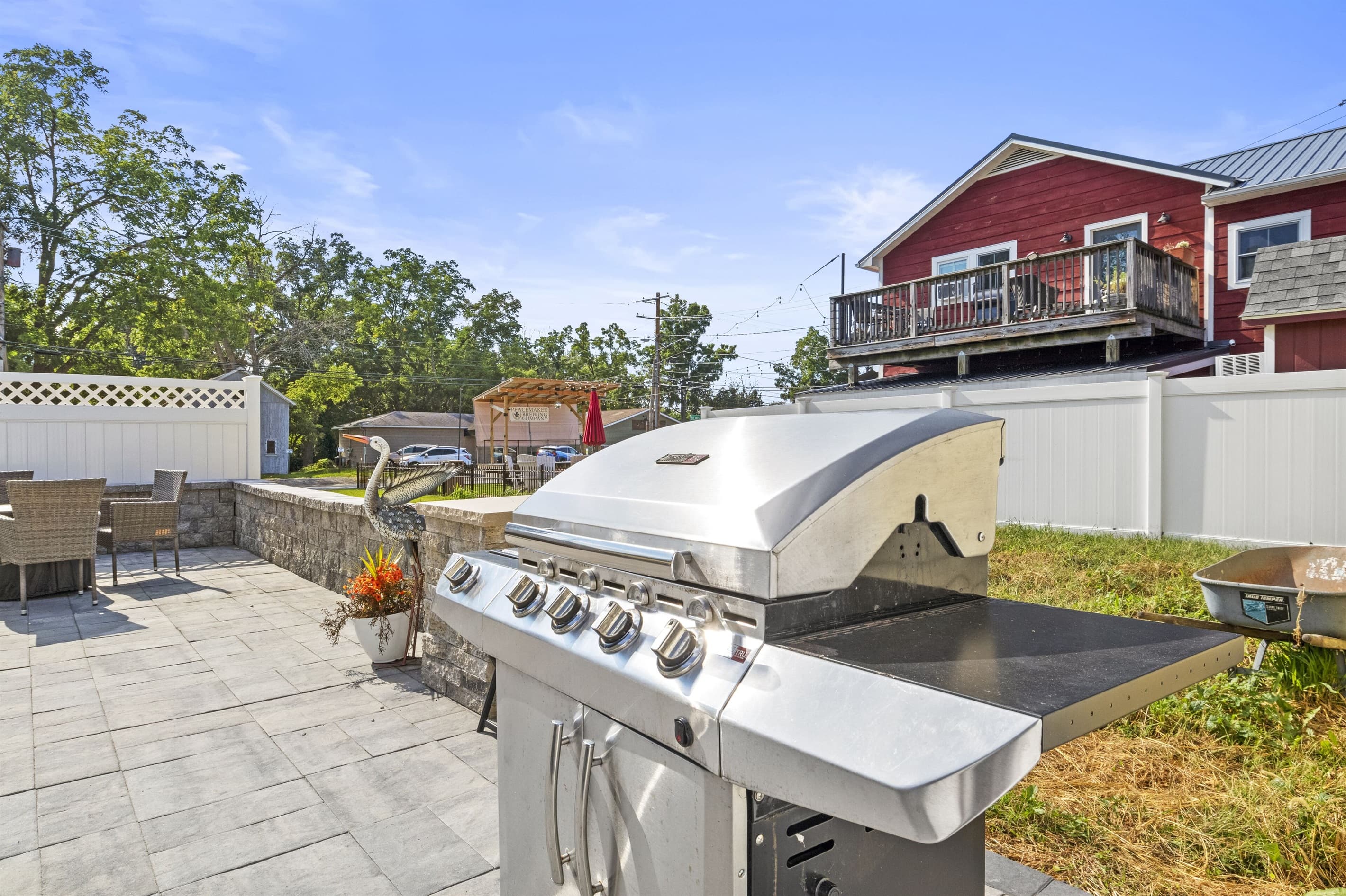 Gas grill available on the patio