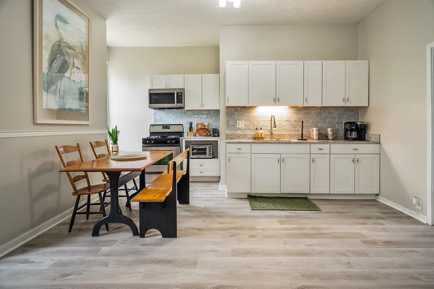 Unit 42 dining area beside the kitchenette