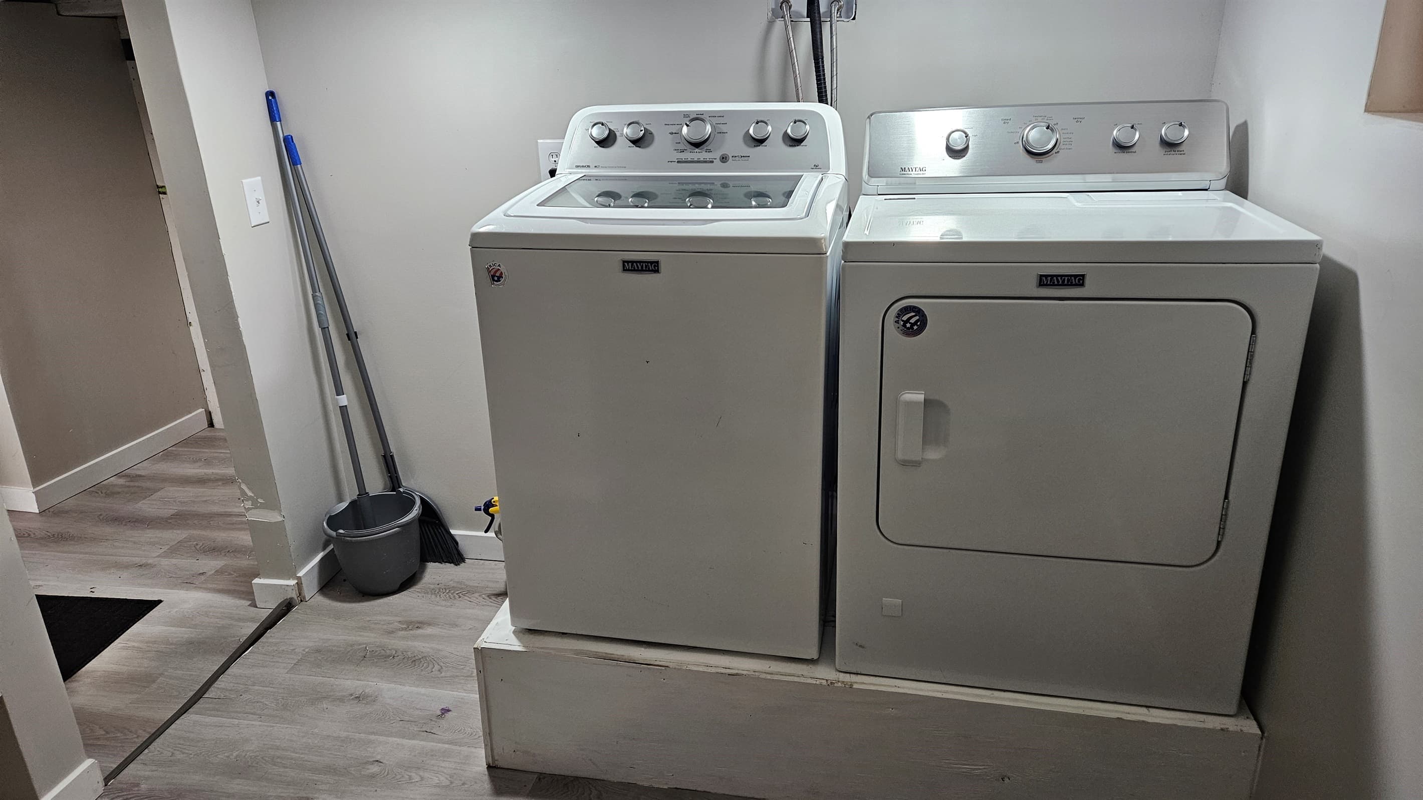 Laundry area with washer and dryer