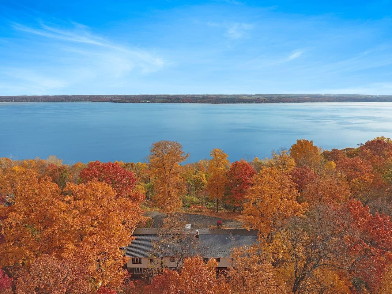 Autumn views across Cayuga Lake