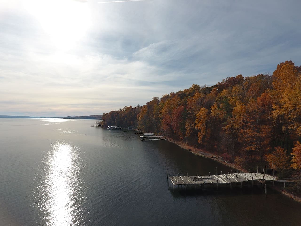 Sunset over Cayuga Lake