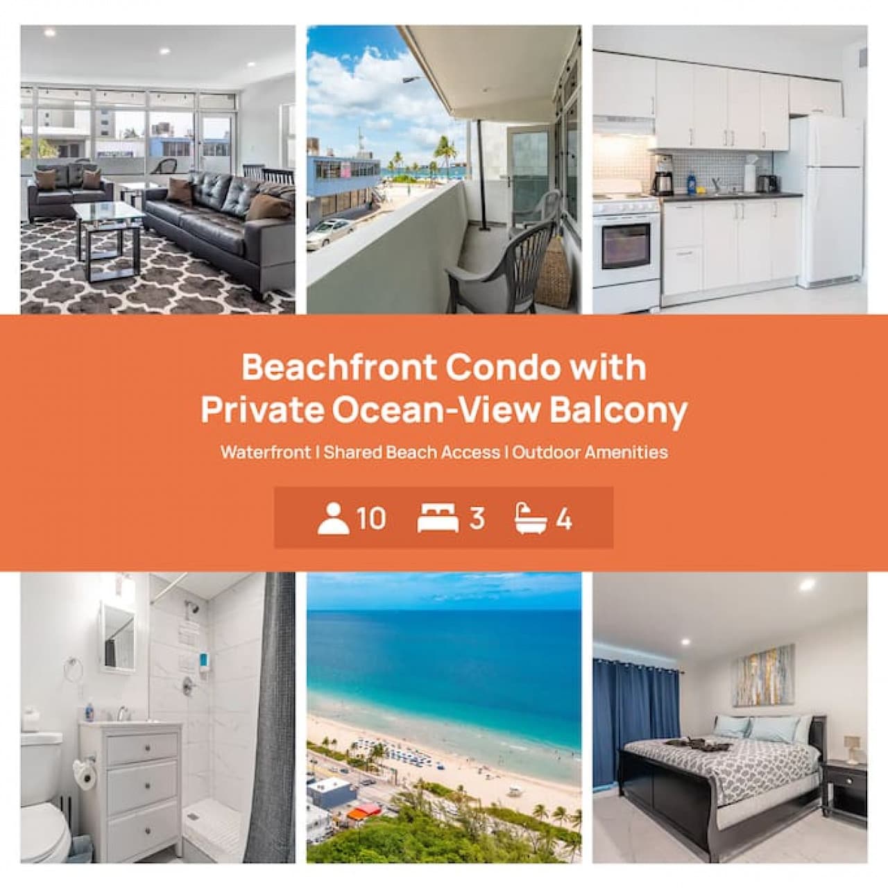 Beachfront Bloo's-2 Units-Ocean View Balcony #4/5