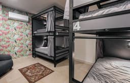 The Jungle Den – Shared Men's Dormitory 303 cama 6A top bed