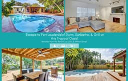 Tranquil Poolside Bliss + Pergola Deck & Turf Yard