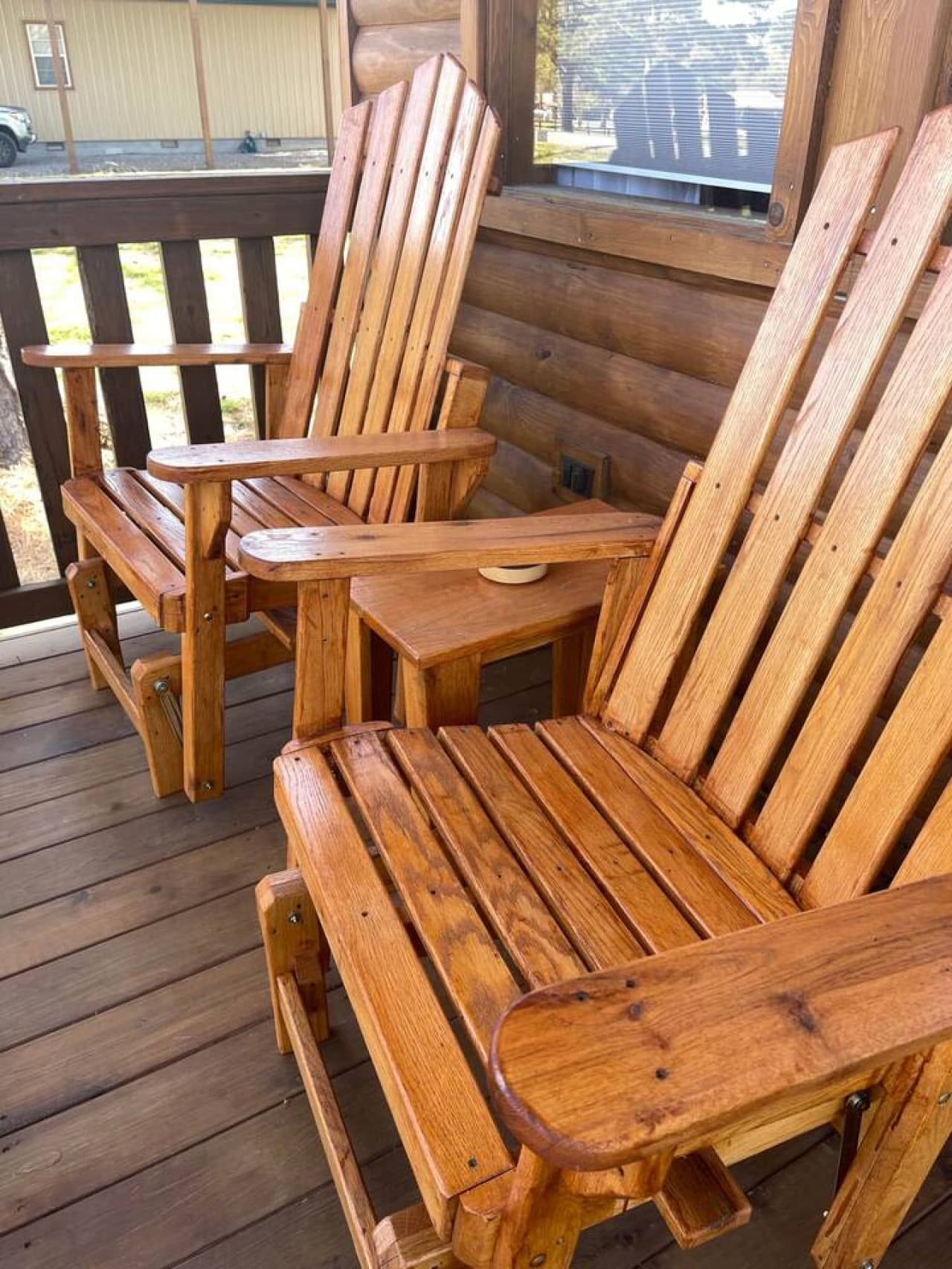 CC LL Front Porch Gliders &amp; Table