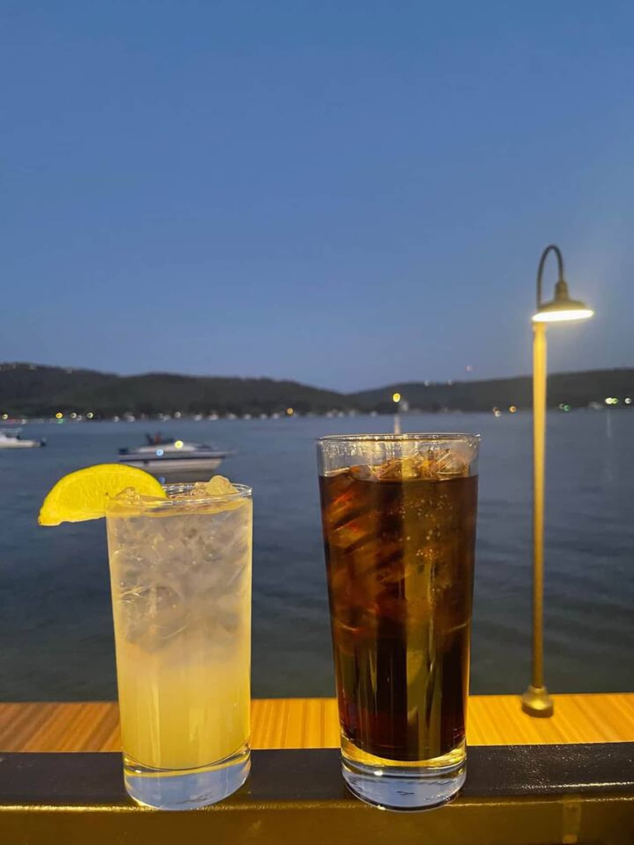 Drinks at pier