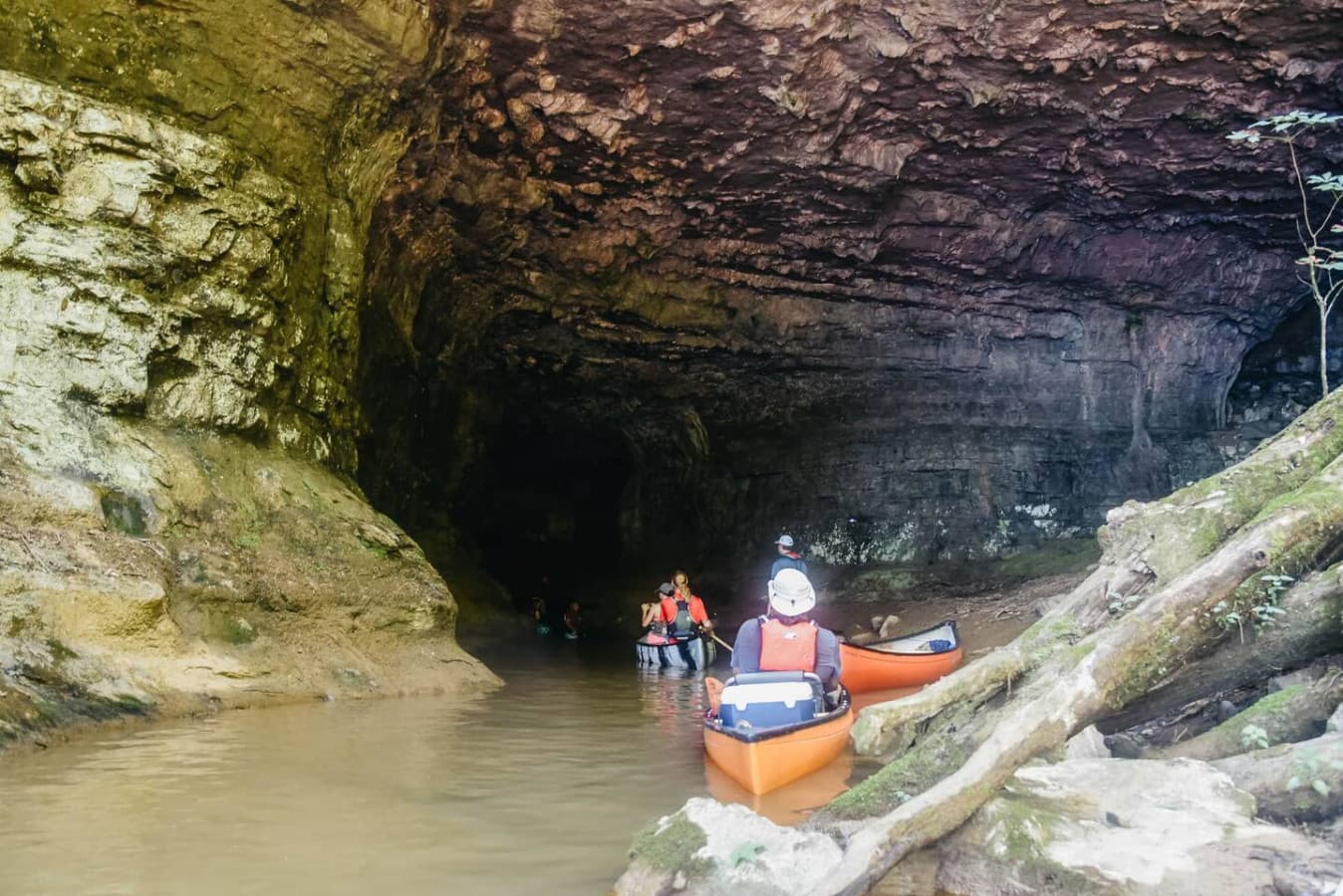 Kayaking at cave