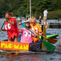 Make a boat race  family vacation activity