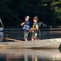 Fishing lake naomi lakefront  rowboat included!