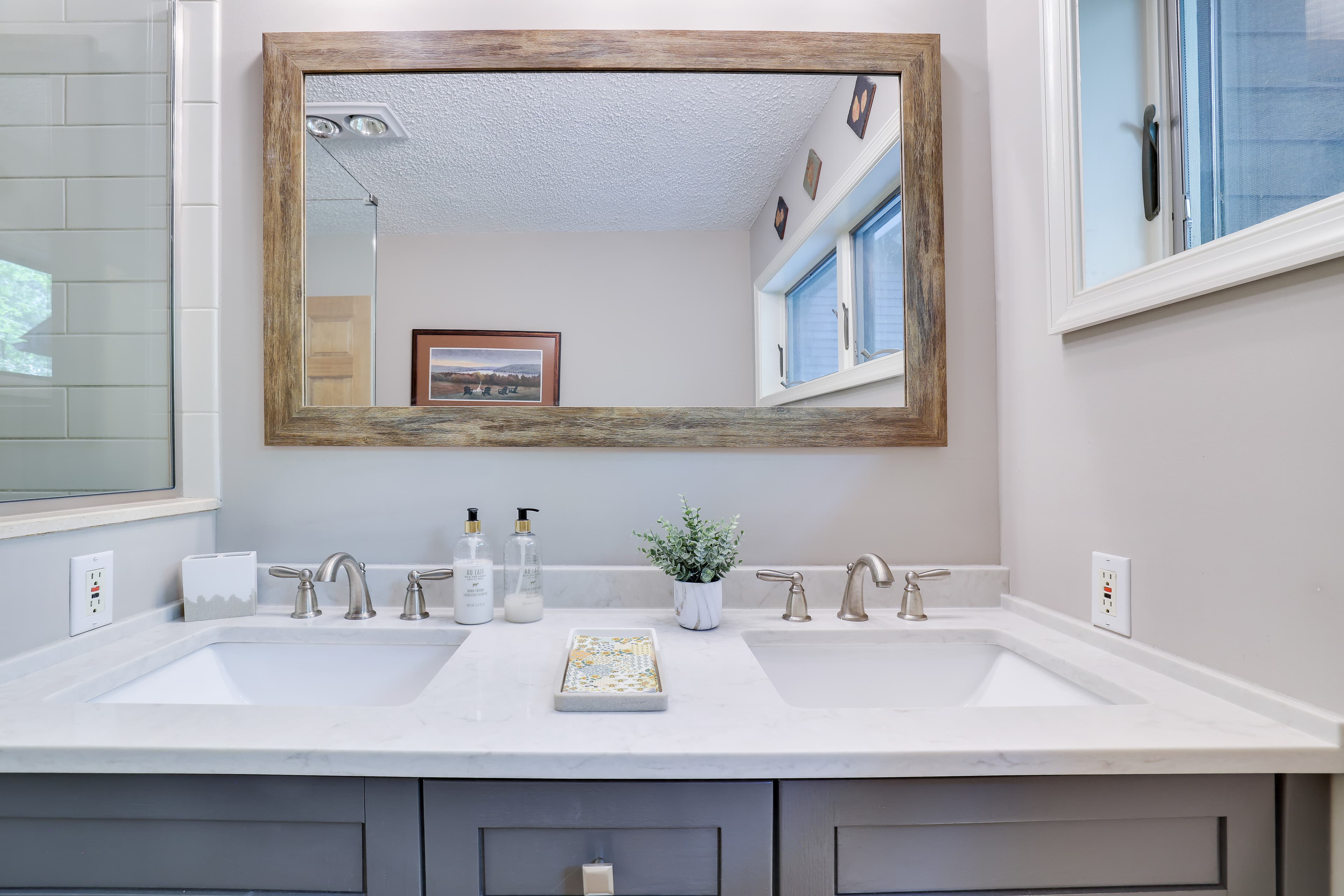 Dual sink new 1st floor  bath