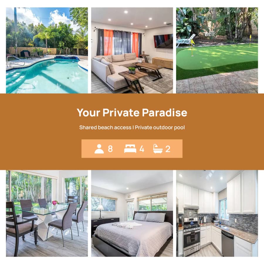 Wilton Tropical Oasis with Heated Pool & Hot Tub