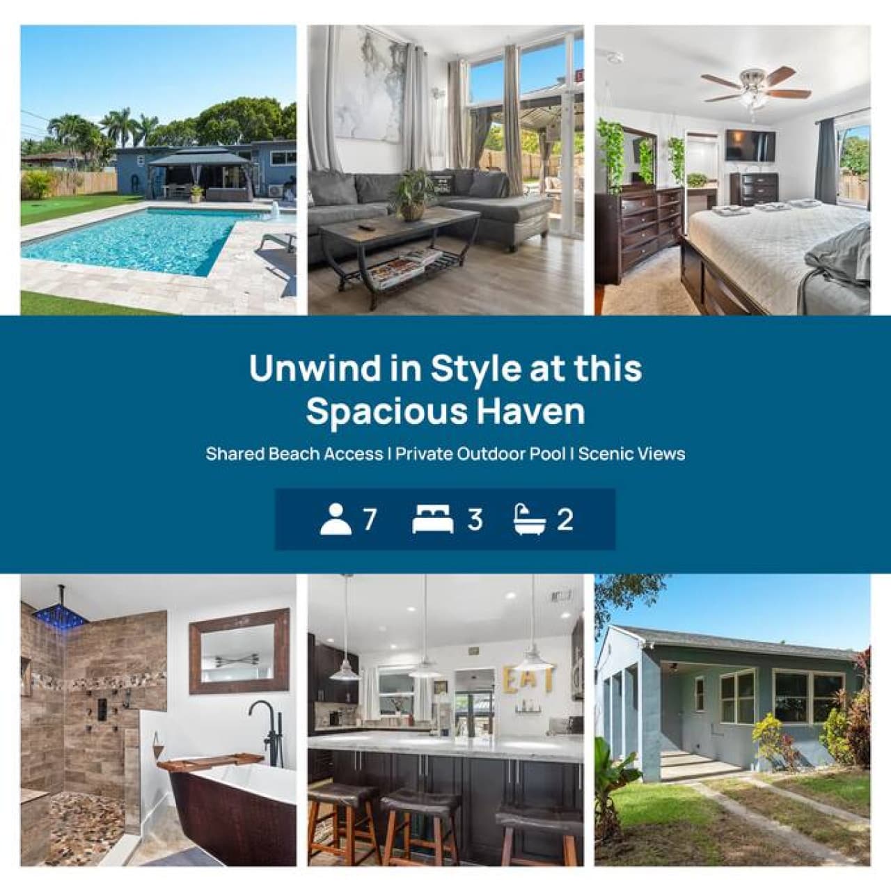 Wiley's Paradise - 3BR/2BA + Office & Heated Pool