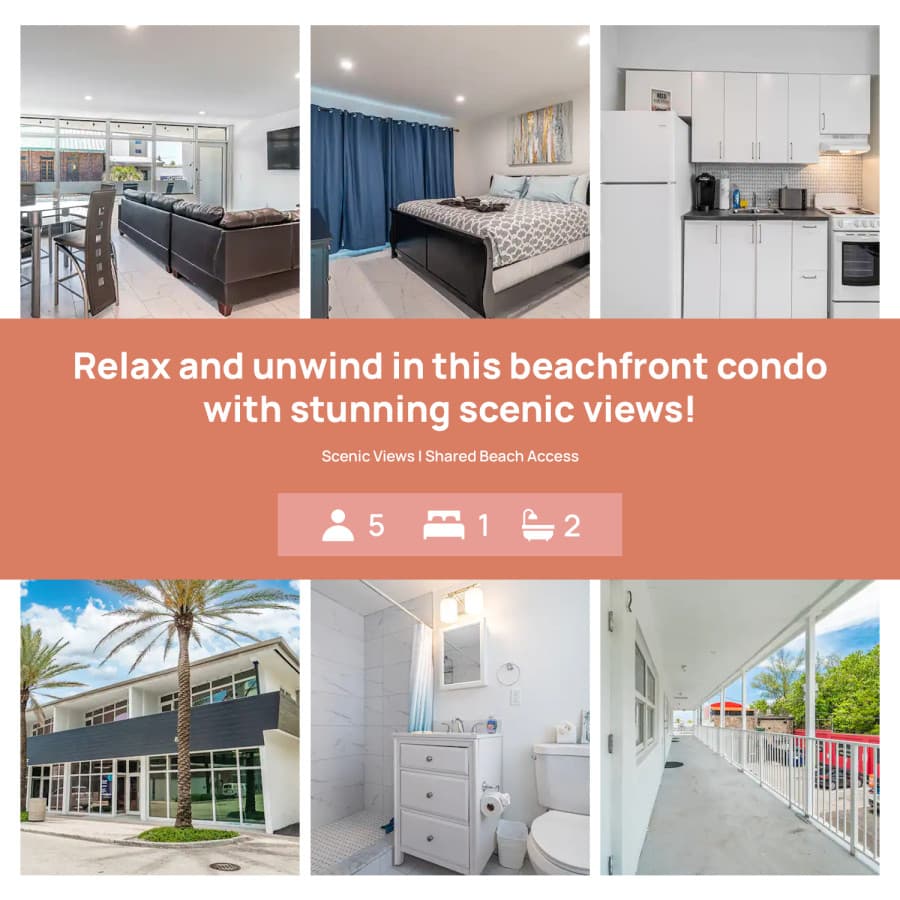 The Purple Pelican~Beachfront w/ Ocean Balcony~#4