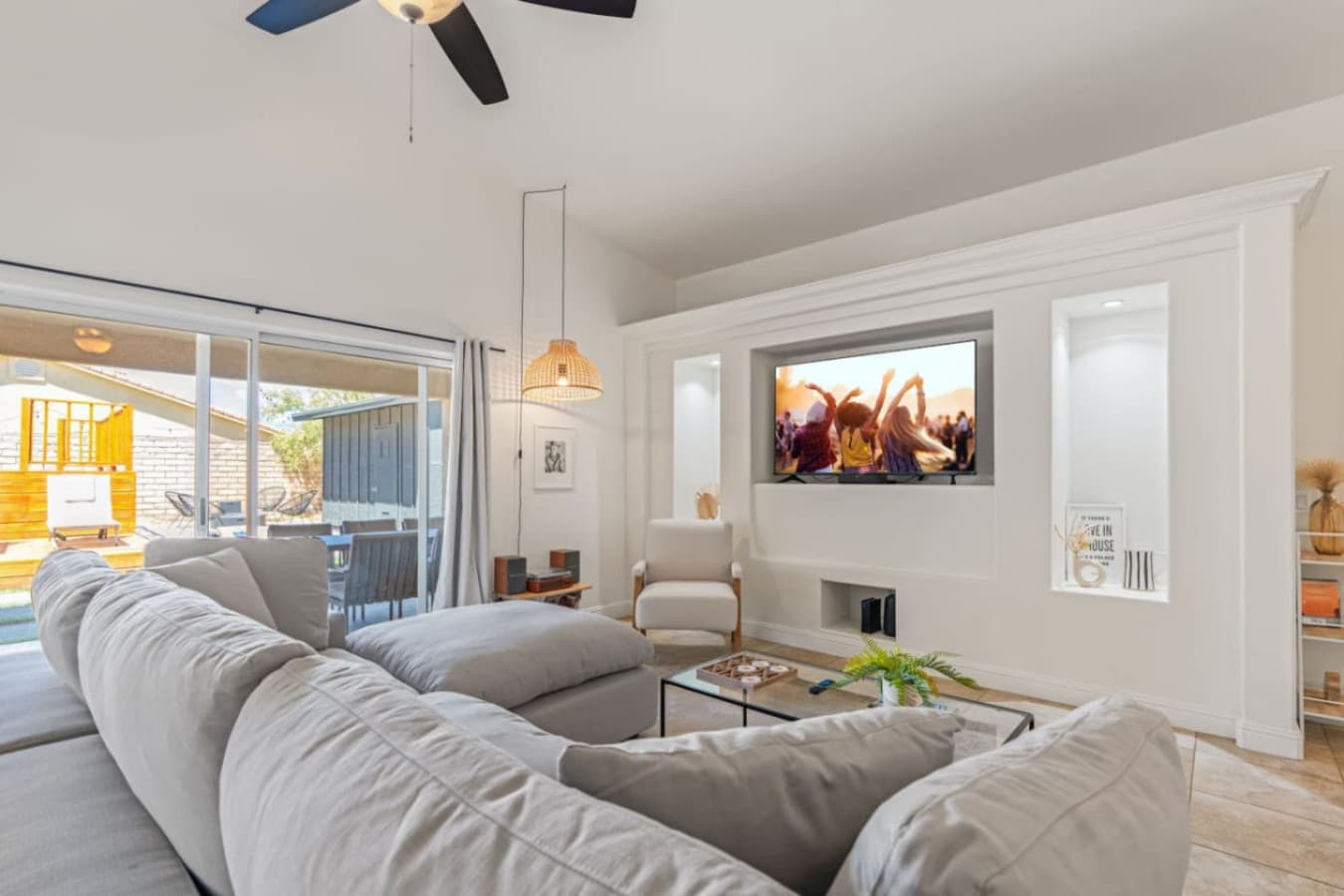 Boho Bungalow: with above ground pool, hot tub, firepit & games in Desert Hot Springs by Rather Be Properties